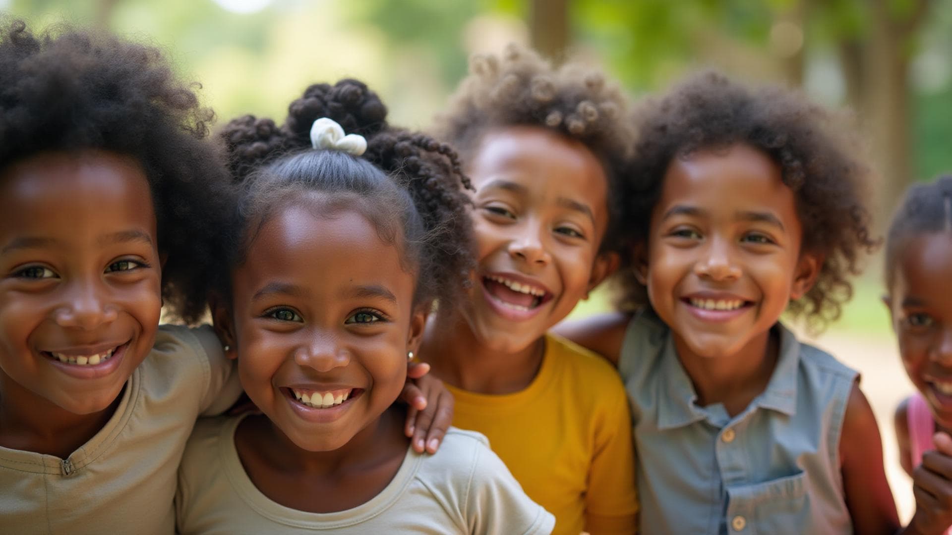 Crianças felizes sendo assistidas pela Fundação Joanna de Ângelis em Rio das Ostras